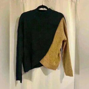 Women’s Black&Tan SHEIN Sweater